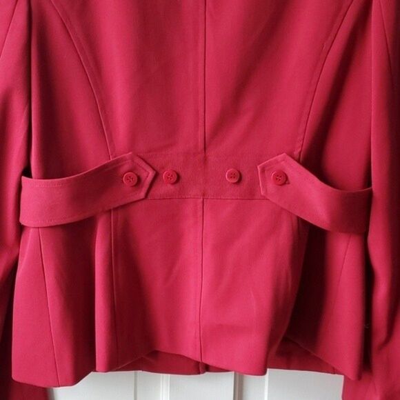 NWT GRACE DANE LEWIS RED BLAZER JACKET SIZE 10 OFFICE HOLIDAY HUNGER GAM… - Picture 2 of 11